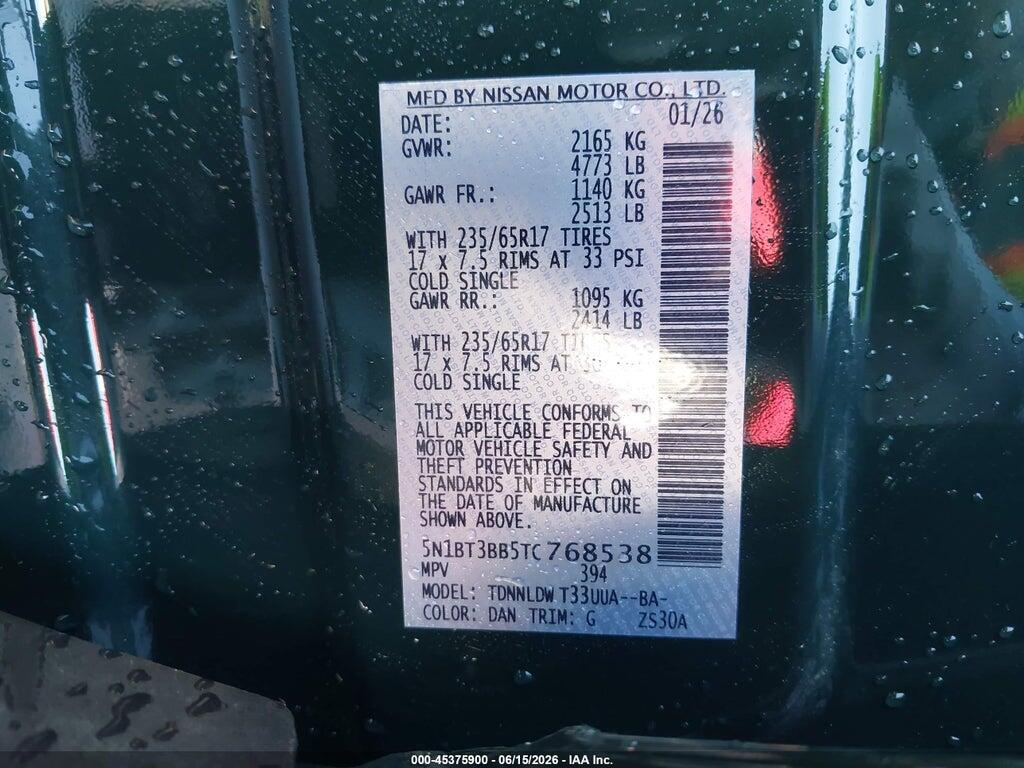 5N1BT3BB5TC768538 2026 NISSAN ROGUE photo no. 9
