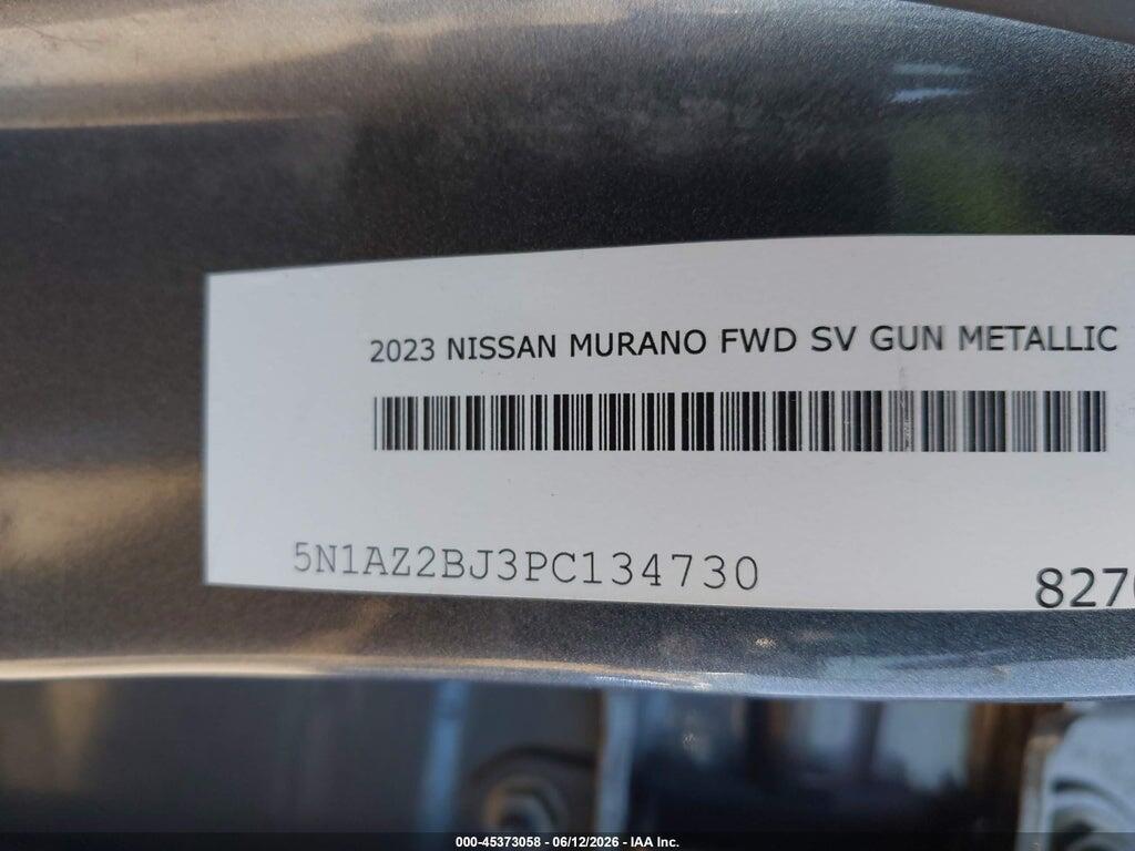 5N1AZ2BJ3PC134730 2023 NISSAN MURANO photo no. 9