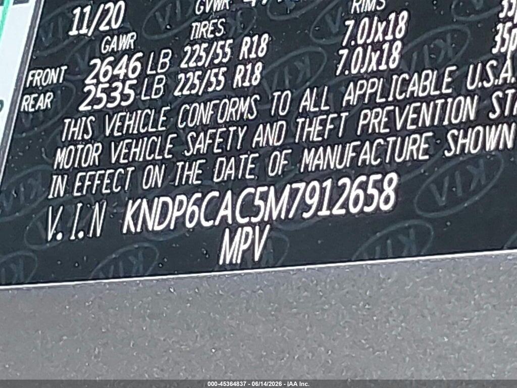 KNDP6CAC5M7912658 2021 KIA SPORTAGE photo no. 9