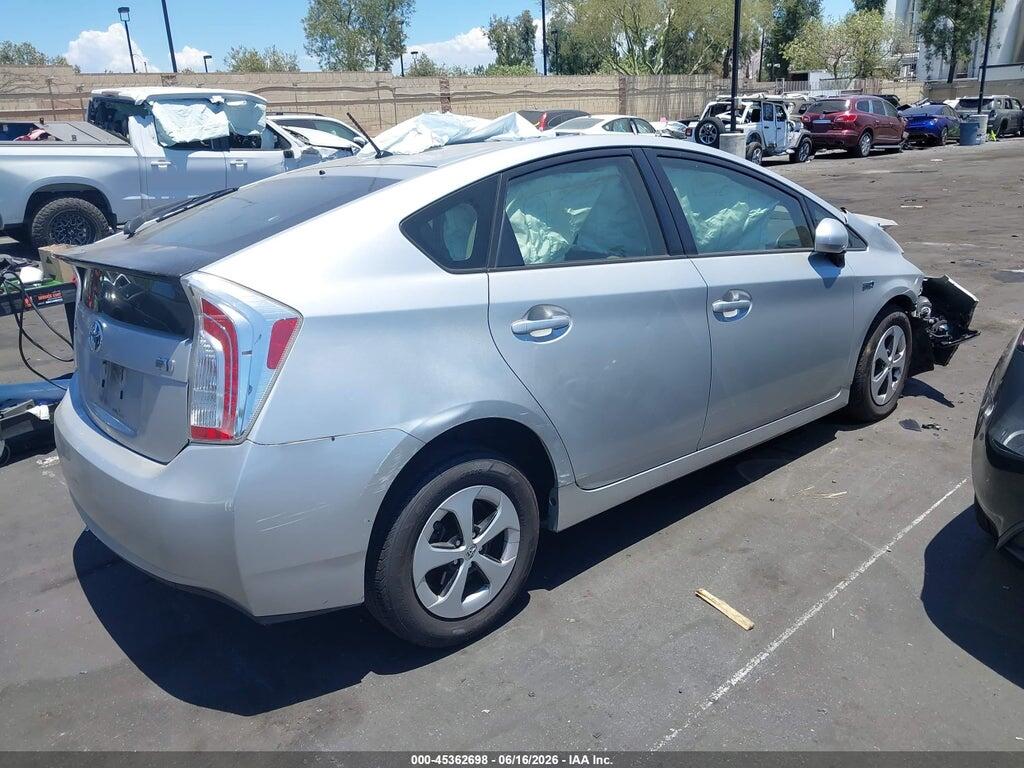 JTDKN3DU3F0462957 2015 TOYOTA PRIUS photo no. 4