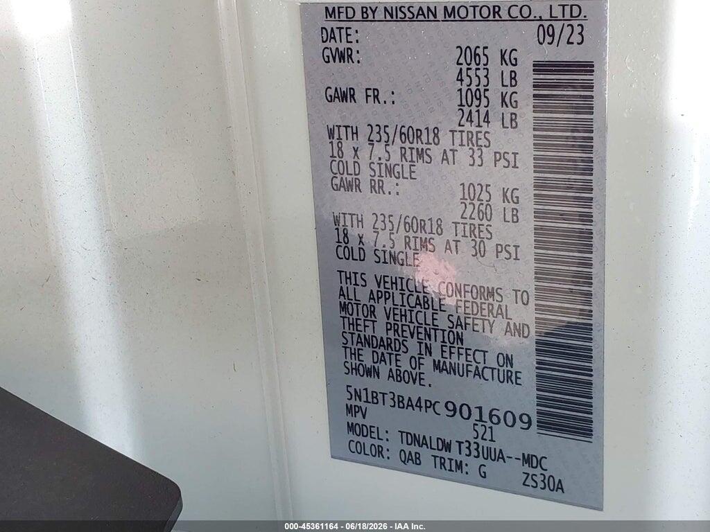 5N1BT3BA4PC901609 2023 NISSAN ROGUE photo no. 9