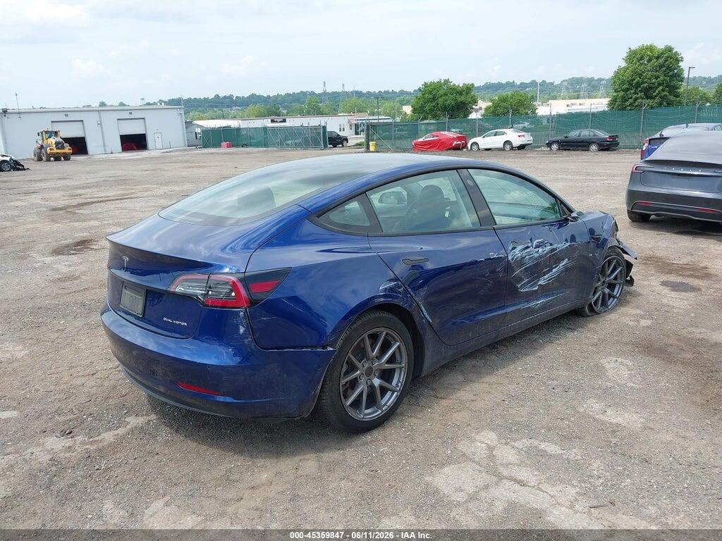 5YJ3E1EB6NF103432 2022 TESLA MODEL 3 photo no. 4
