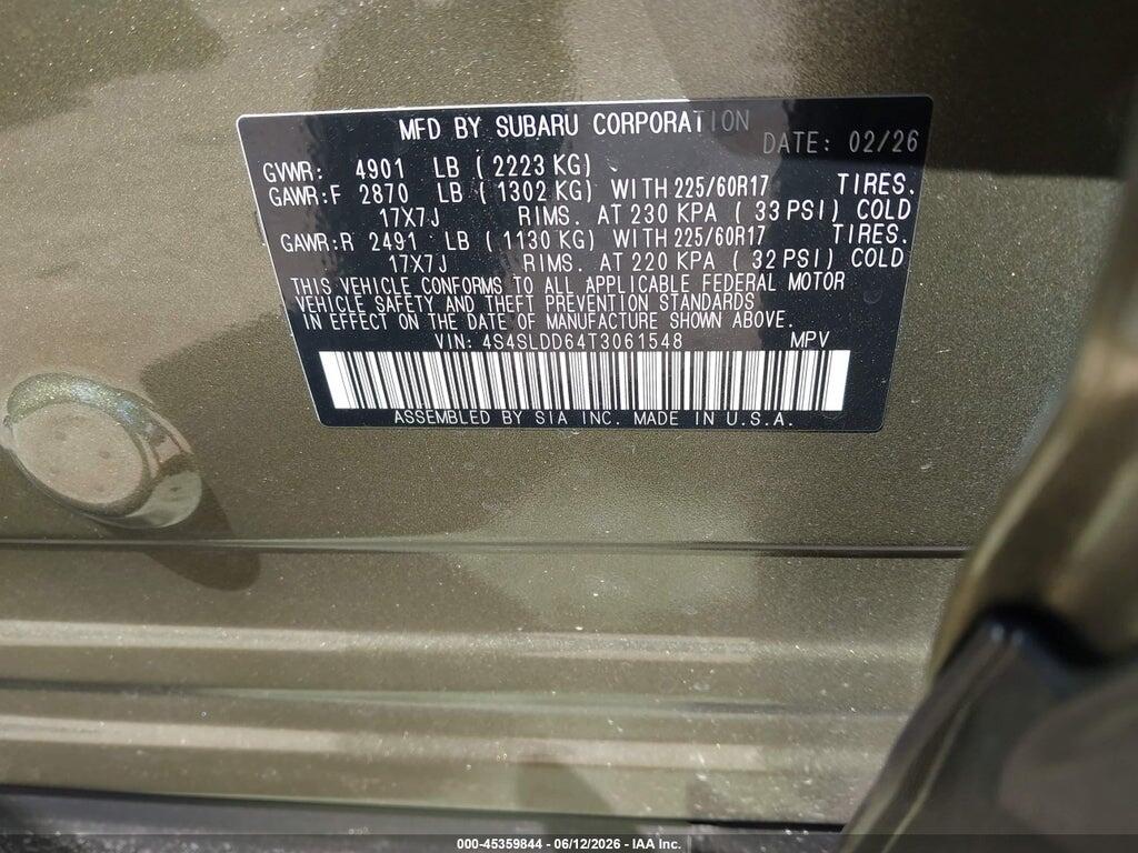 4S4SLDD64T3061548 2026 SUBARU FORESTER photo no. 9