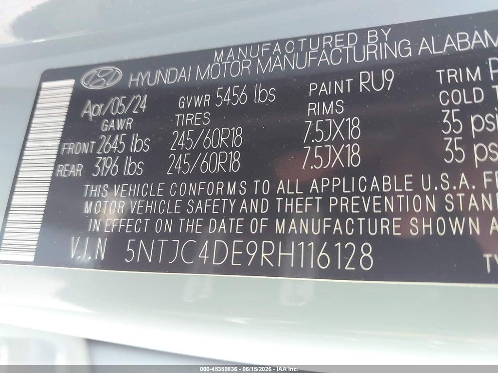 5NTJC4DE9RH116128 2024 HYUNDAI SANTA CRUZ photo no. 9