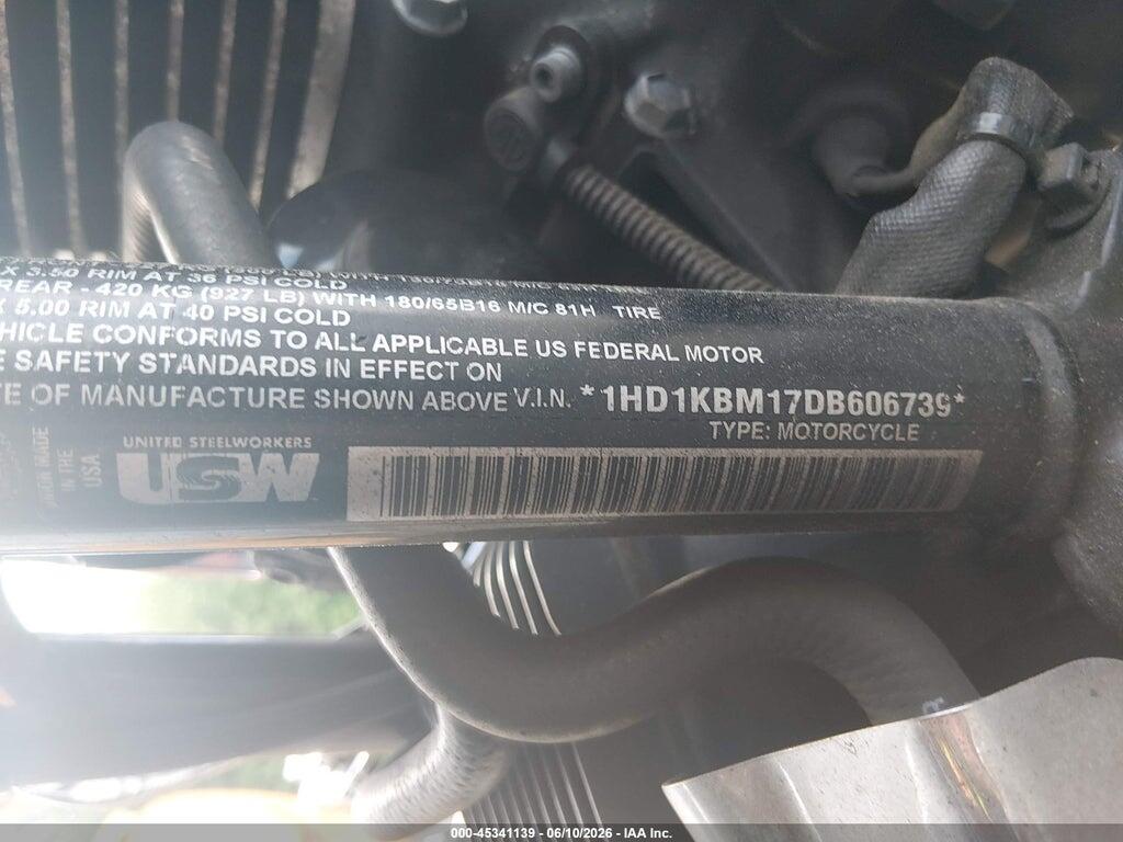 1HD1KBM17DB606739 2013 HARLEY-DAVIDSON FLHX photo no. 10