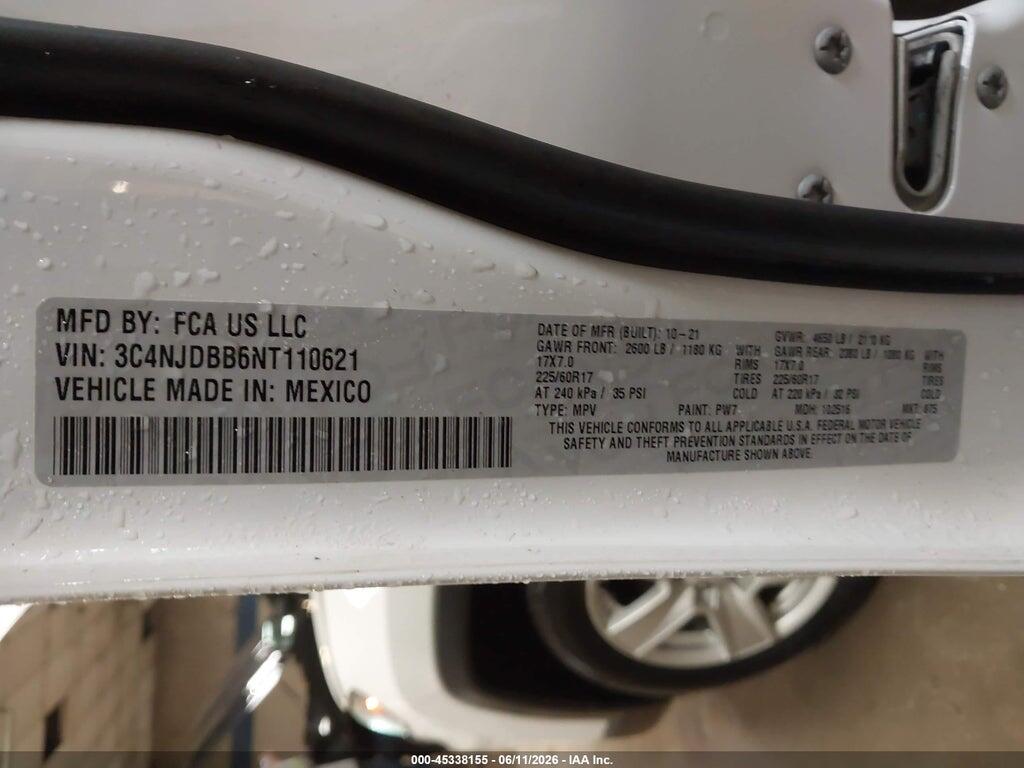 3C4NJDBB6NT110621 2022 JEEP COMPASS photo no. 9