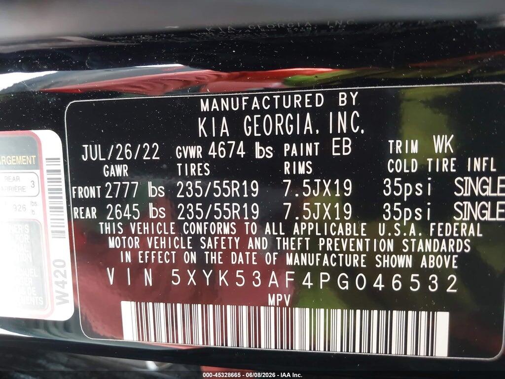 5XYK53AF4PG046532 2023 KIA SPORTAGE photo no. 9
