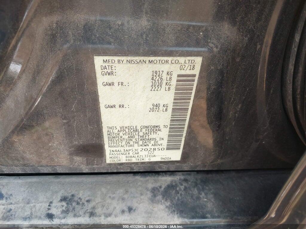 1N4AL3AP5JC202850 2018 NISSAN ALTIMA photo no. 9