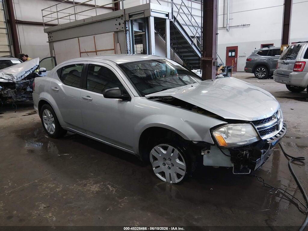 1C3CDZAB2CN174444 2012 DODGE AVENGER photo no. 1