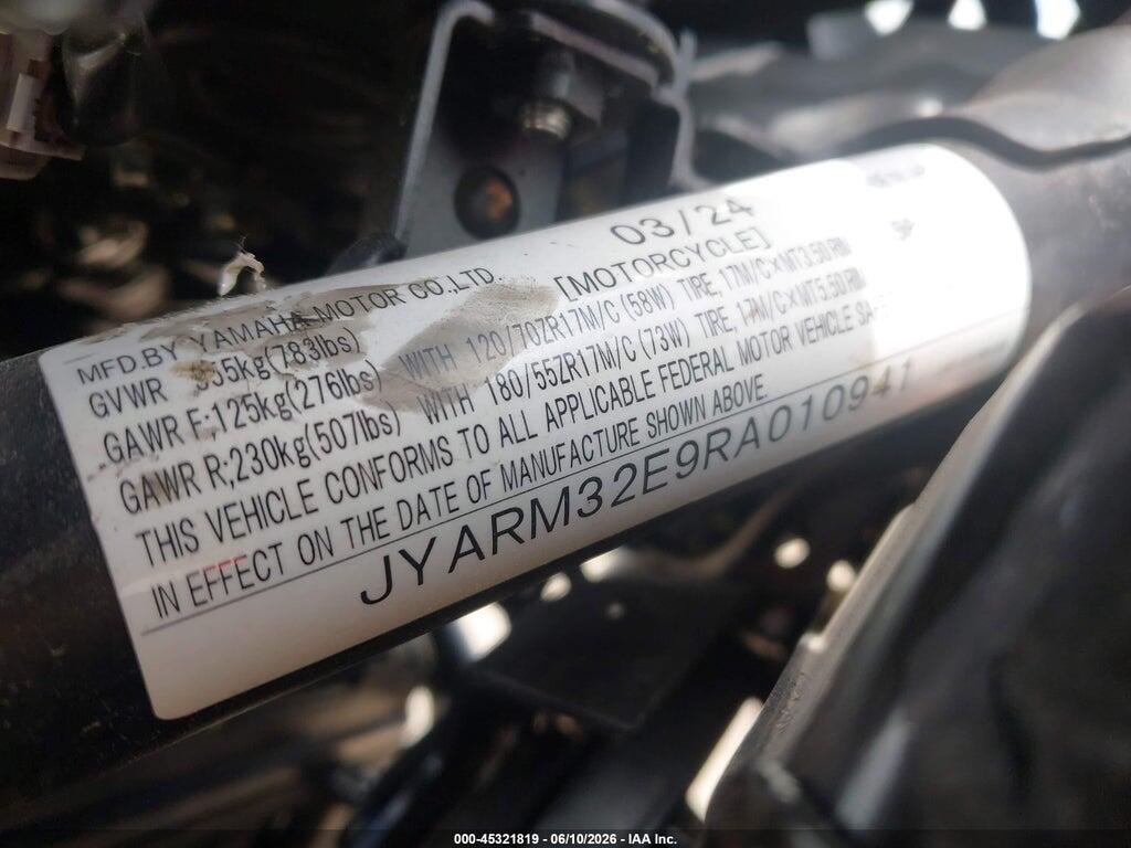 JYARM32E9RA010941 2024 YAMAHA MT07 photo no. 10