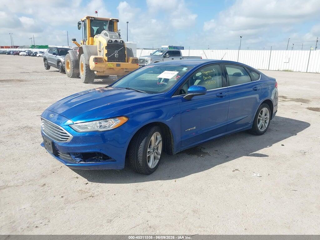 3FA6P0UU6JR100680 2018 FORD FUSION HYBRID photo no. 2