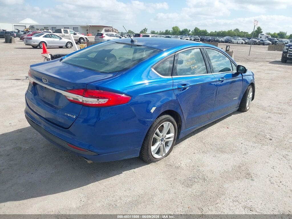 3FA6P0UU6JR100680 2018 FORD FUSION HYBRID photo no. 4