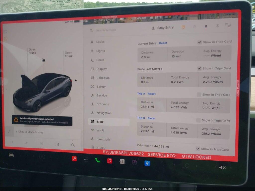 5YJ3E1EA5PF705622 2023 TESLA MODEL 3 photo no. 7