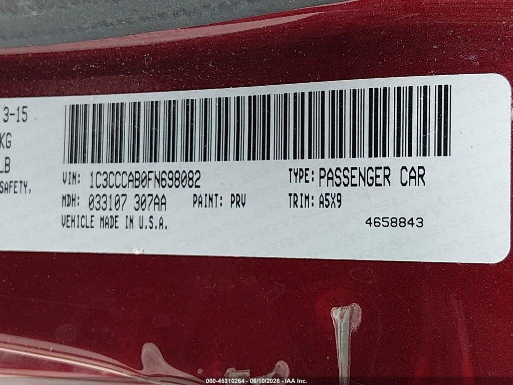 1C3CCCAB0FN698082 2015 CHRYSLER 200 photo no. 9