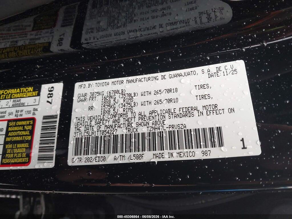 3TYLC5LN1TT054227 2026 TOYOTA TACOMA HYBRID photo no. 9
