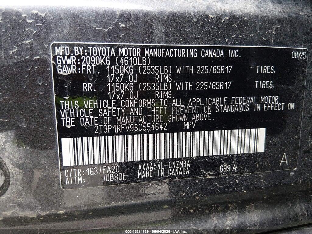 2T3P1RFV9SC554642 2025 TOYOTA RAV4 photo no. 9