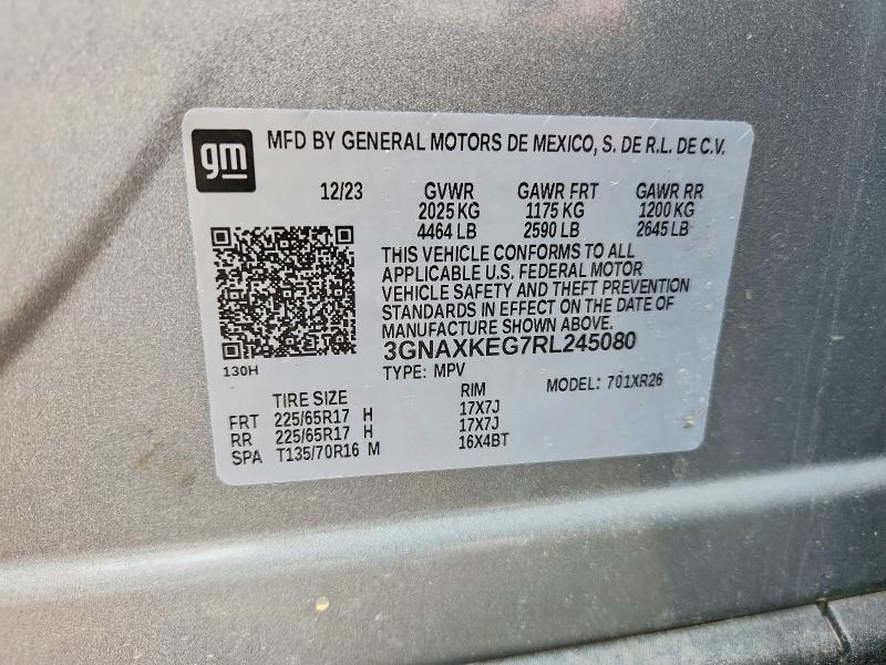 2024 CHEVROLET EQUINOX LT — Фото 12 из 12