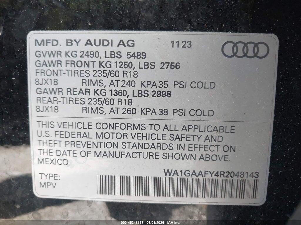 WA1GAAFY4R2048143 2024 AUDI Q5 photo no. 9