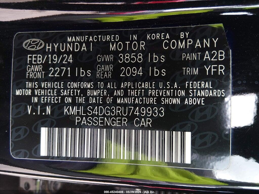 KMHLS4DG3RU749933 2024 HYUNDAI ELANTRA photo no. 9