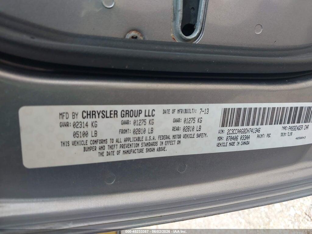 2C3CCAAG8DH741346 2013 CHRYSLER 300 photo no. 9