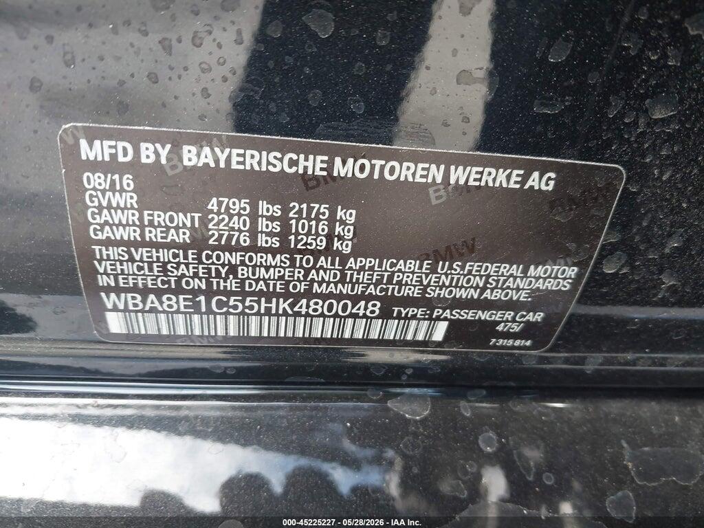 WBA8E1C55HK480048 2017 BMW 330E photo no. 9