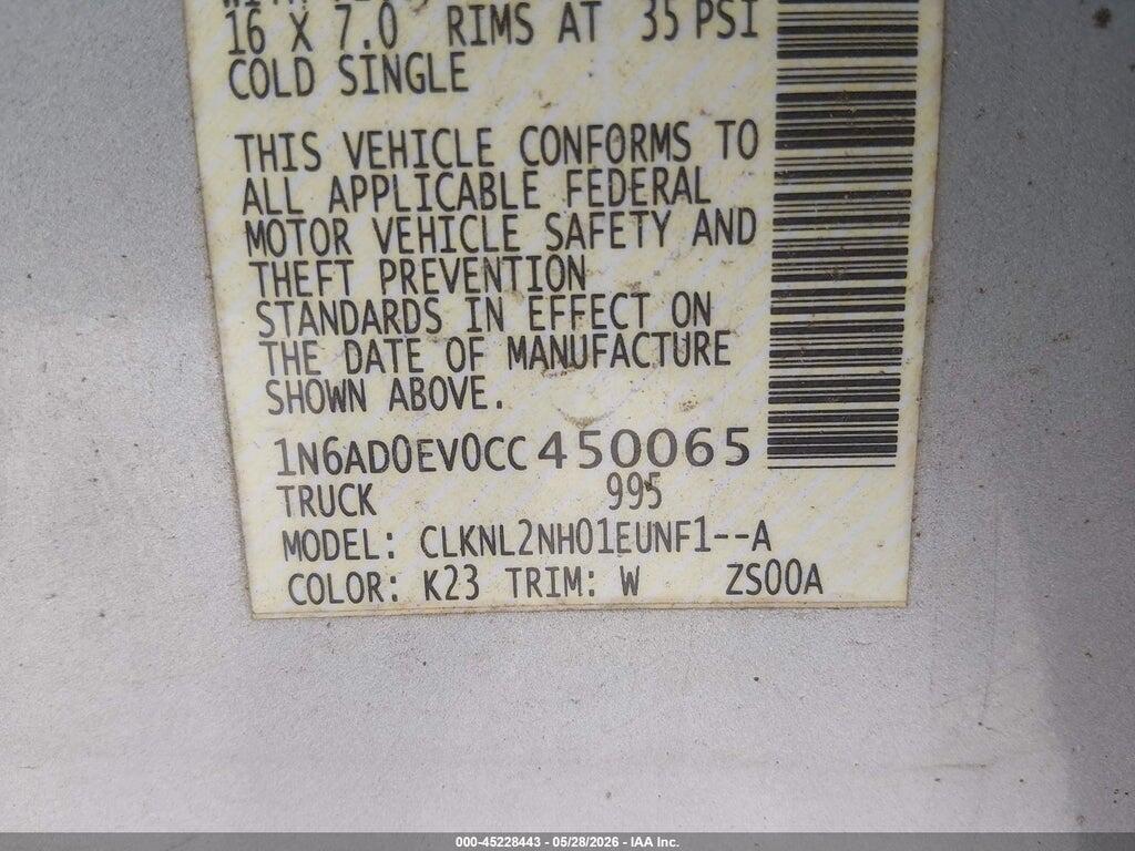 1N6AD0EV0CC450065 2012 NISSAN FRONTIER photo no. 9