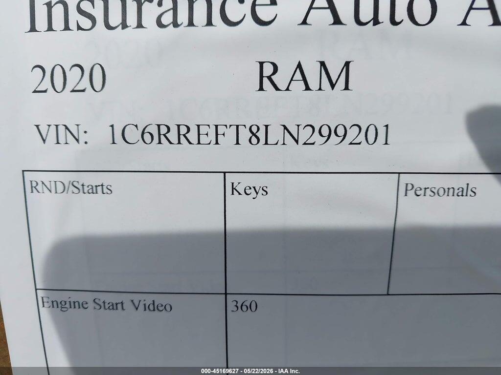 1C6RREFT8LN299201 2020 RAM 1500 photo no. 9