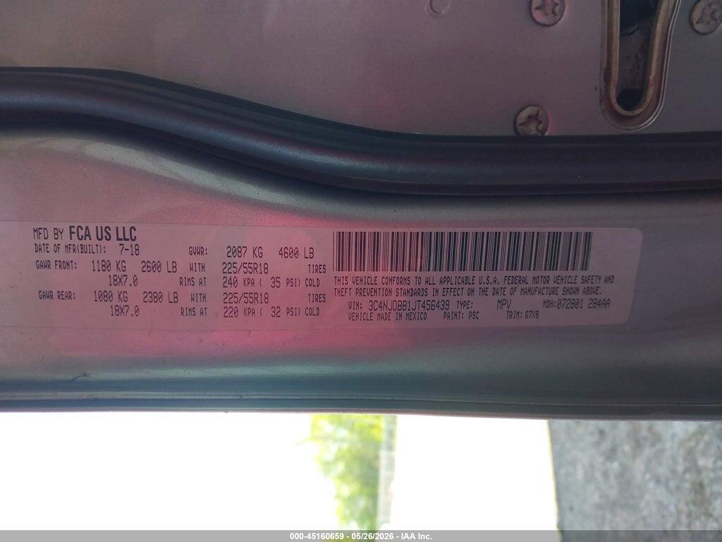 3C4NJDBB1JT456439 2018 JEEP COMPASS photo no. 9