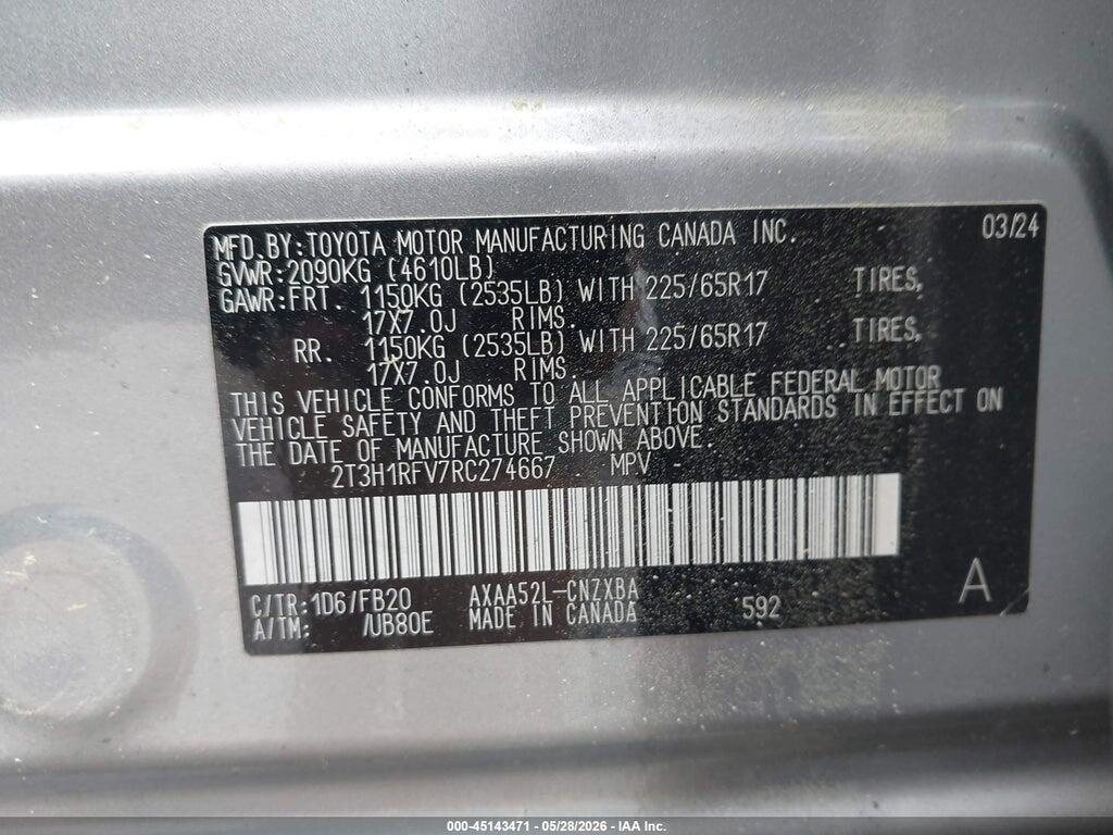 2T3H1RFV7RC274667 2024 TOYOTA RAV4 photo no. 9