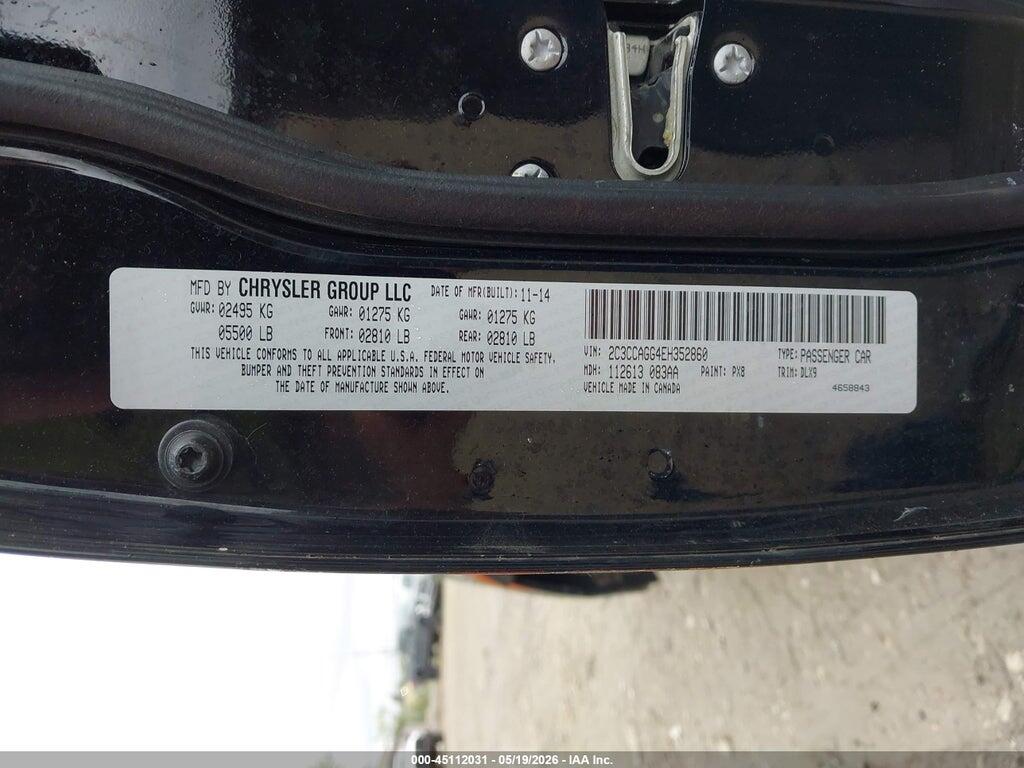 2C3CCAGG4EH352860 2014 CHRYSLER 300 photo no. 9