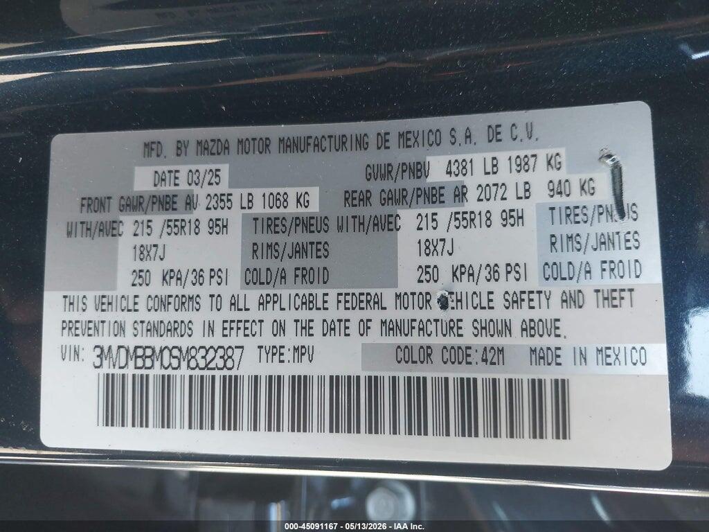 3MVDMBBM0SM832387 2025 MAZDA CX-30 photo no. 9