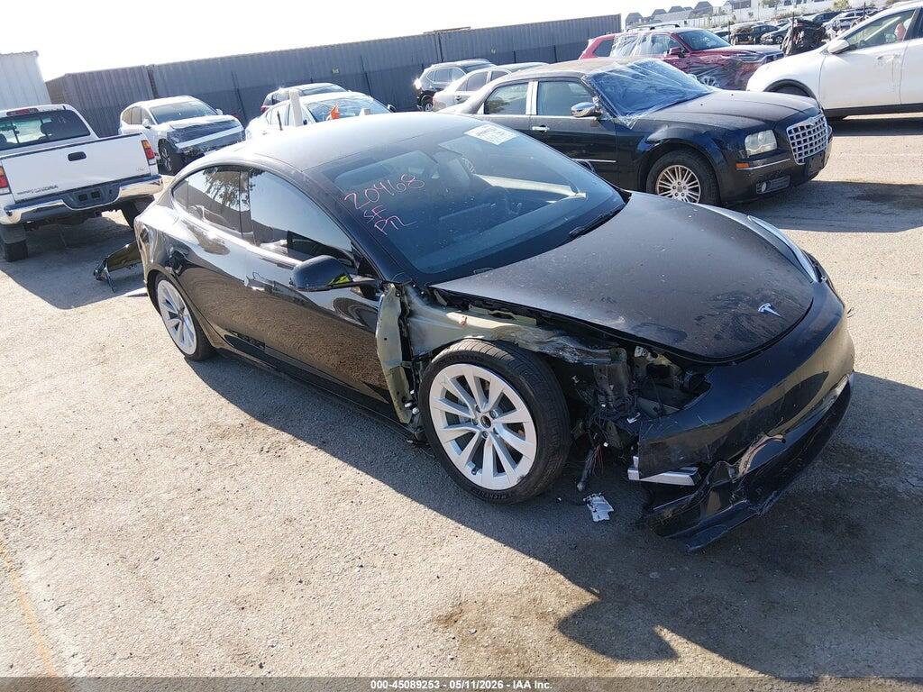 5YJ3E1EA7NF299453 2022 TESLA MODEL 3 photo no. 1