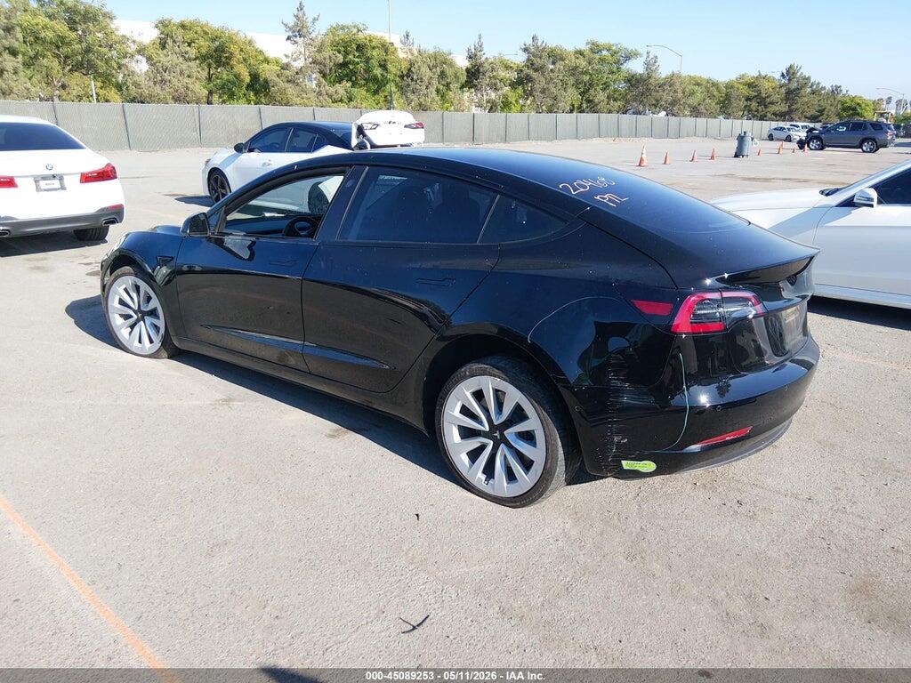 5YJ3E1EA7NF299453 2022 TESLA MODEL 3 photo no. 3