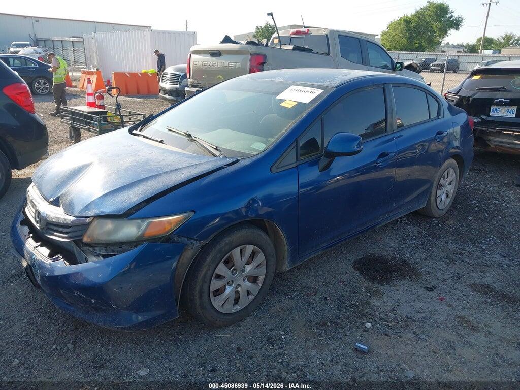 2HGFB2F51CH501578 2012 HONDA CIVIC photo no. 2