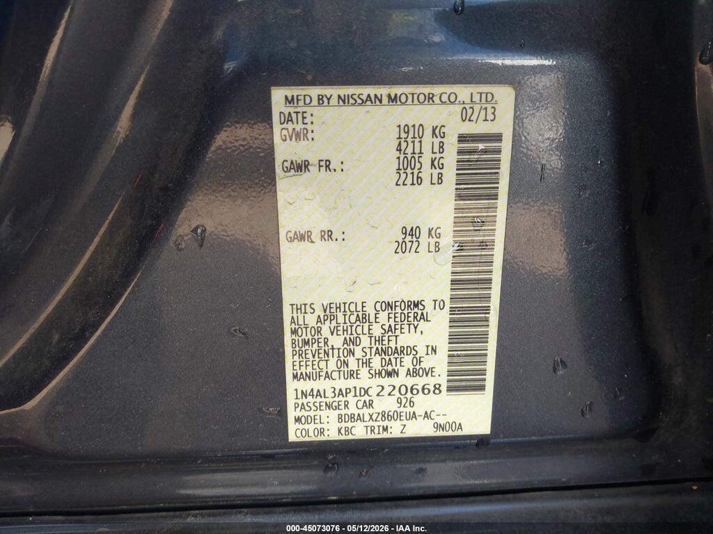 1N4AL3AP1DC220668 2013 NISSAN ALTIMA photo no. 9