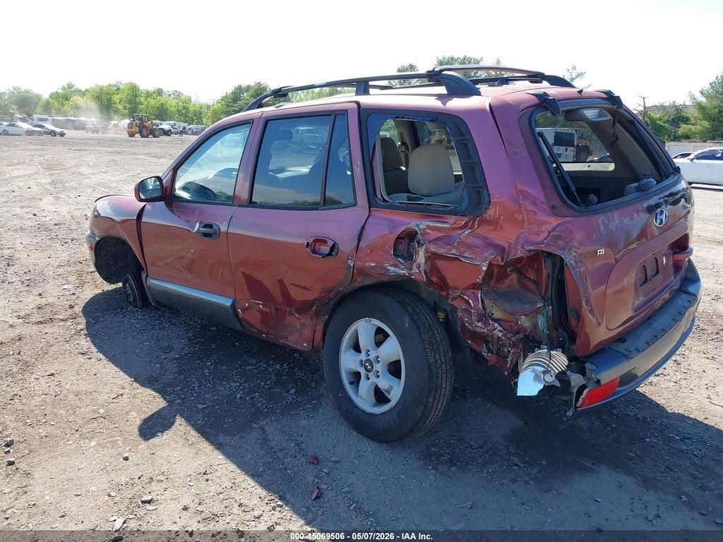 KM8SC73D65U910089 2005 HYUNDAI SANTA FE photo no. 3