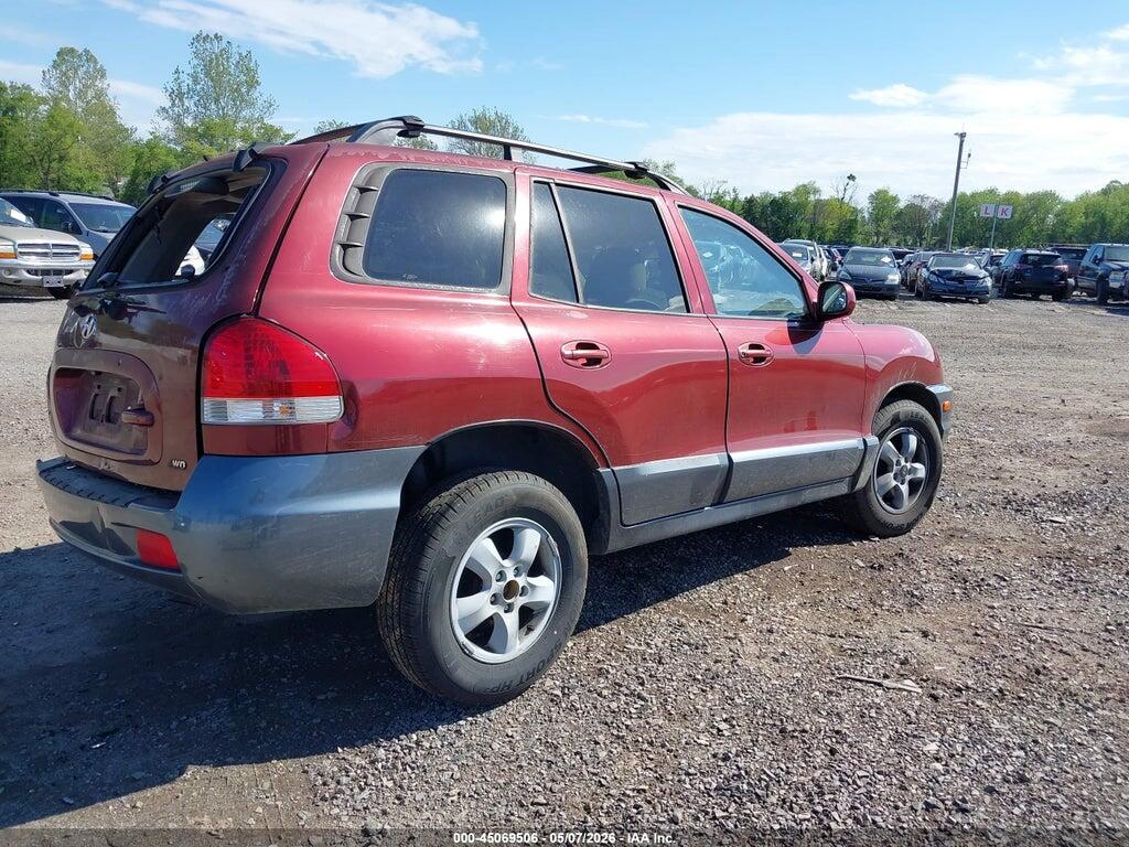 KM8SC73D65U910089 2005 HYUNDAI SANTA FE photo no. 4