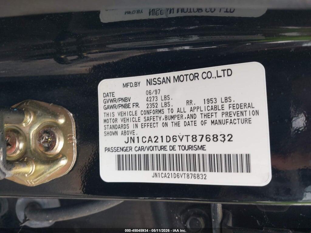 JN1CA21D6VT876832 1997 NISSAN MAXIMA photo no. 9