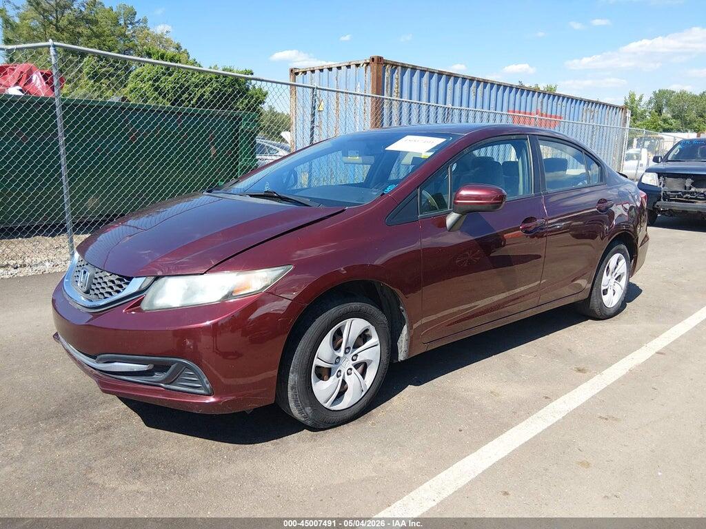 19XFB2F54EE043080 2014 HONDA CIVIC photo no. 2