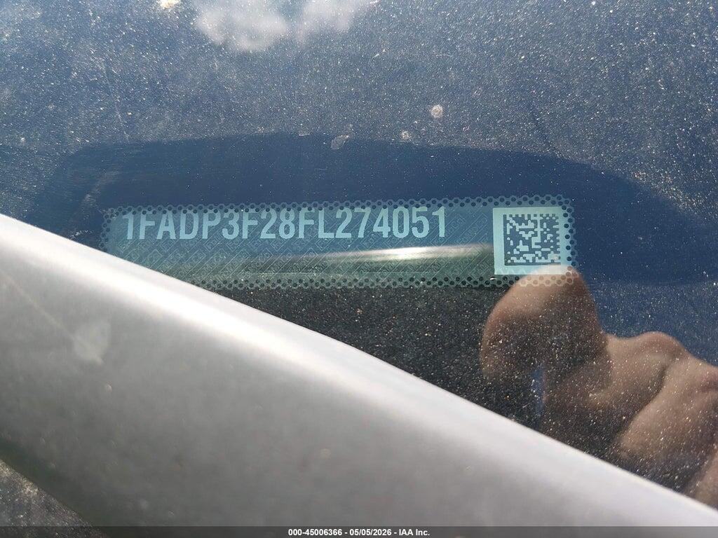 1FADP3F28FL274051 2015 FORD FOCUS photo no. 9
