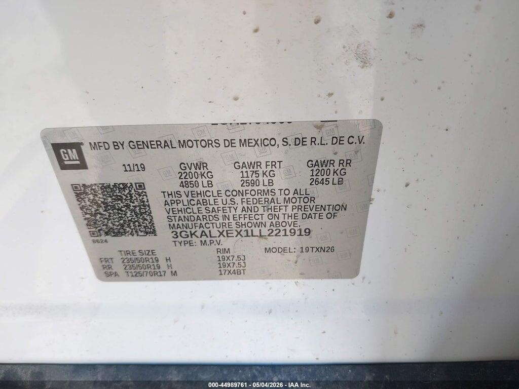 3GKALXEX1LL221919 2020 GMC TERRAIN photo no. 9