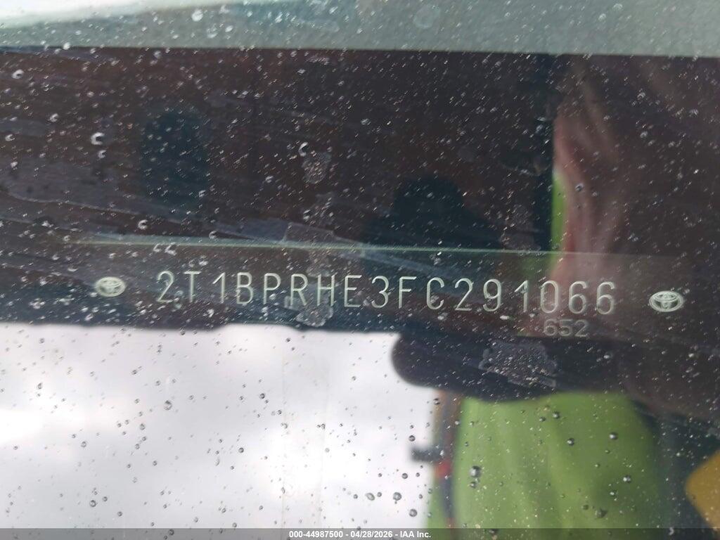 2T1BPRHE3FC291066 2015 TOYOTA COROLLA photo no. 9