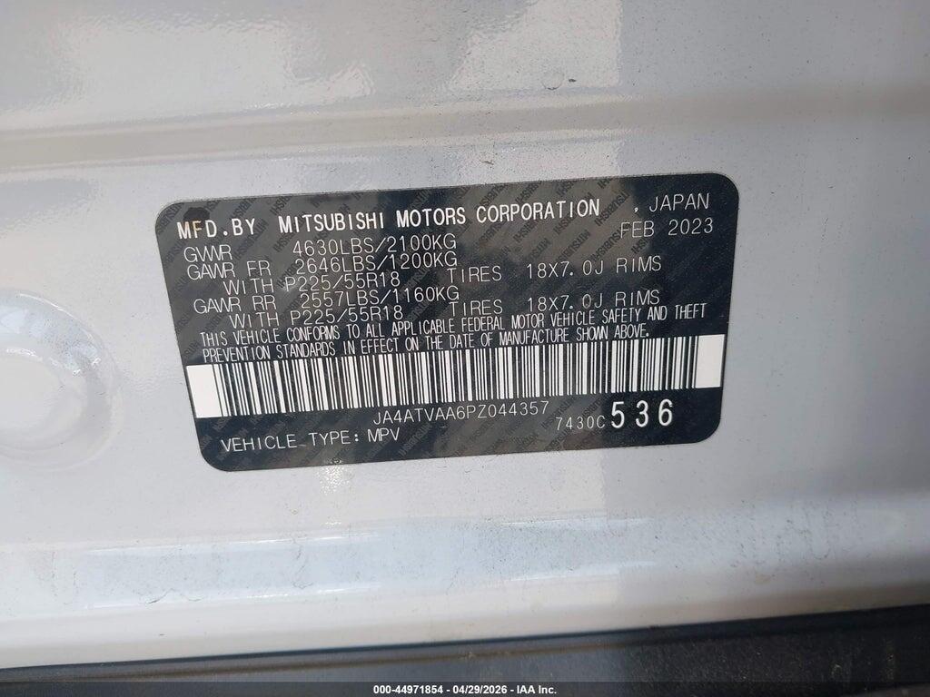JA4ATVAA6PZ044357 2023 MITSUBISHI ECLIPSE CROSS photo no. 9