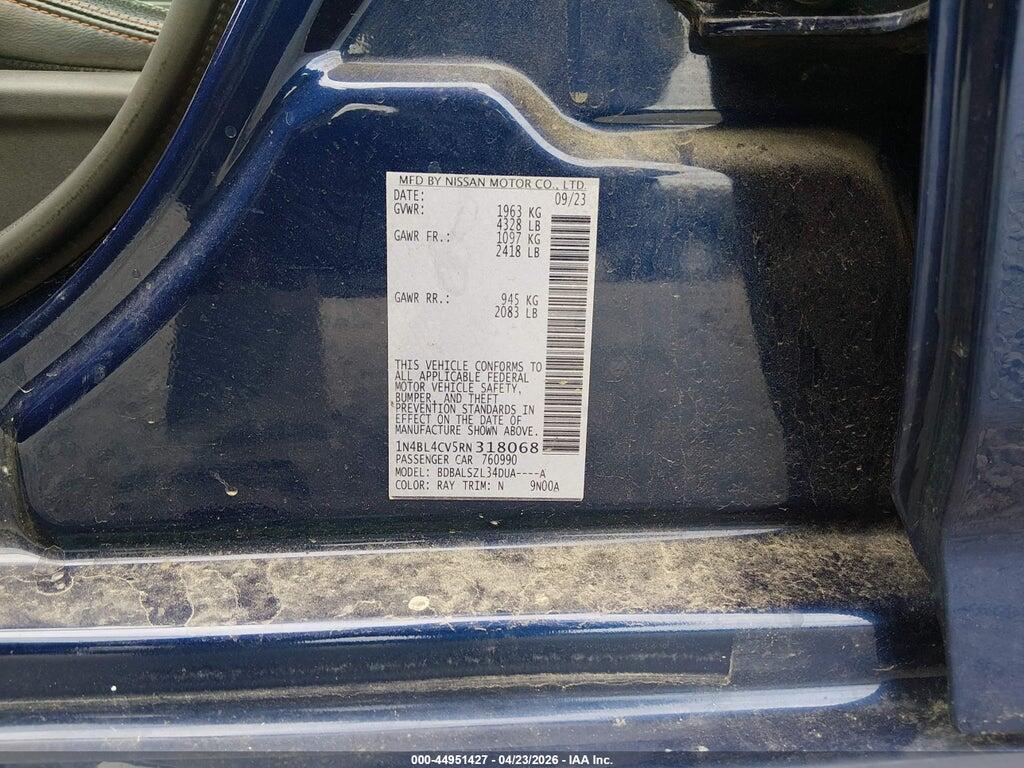 1N4BL4CV5RN318068 2024 NISSAN ALTIMA photo no. 9