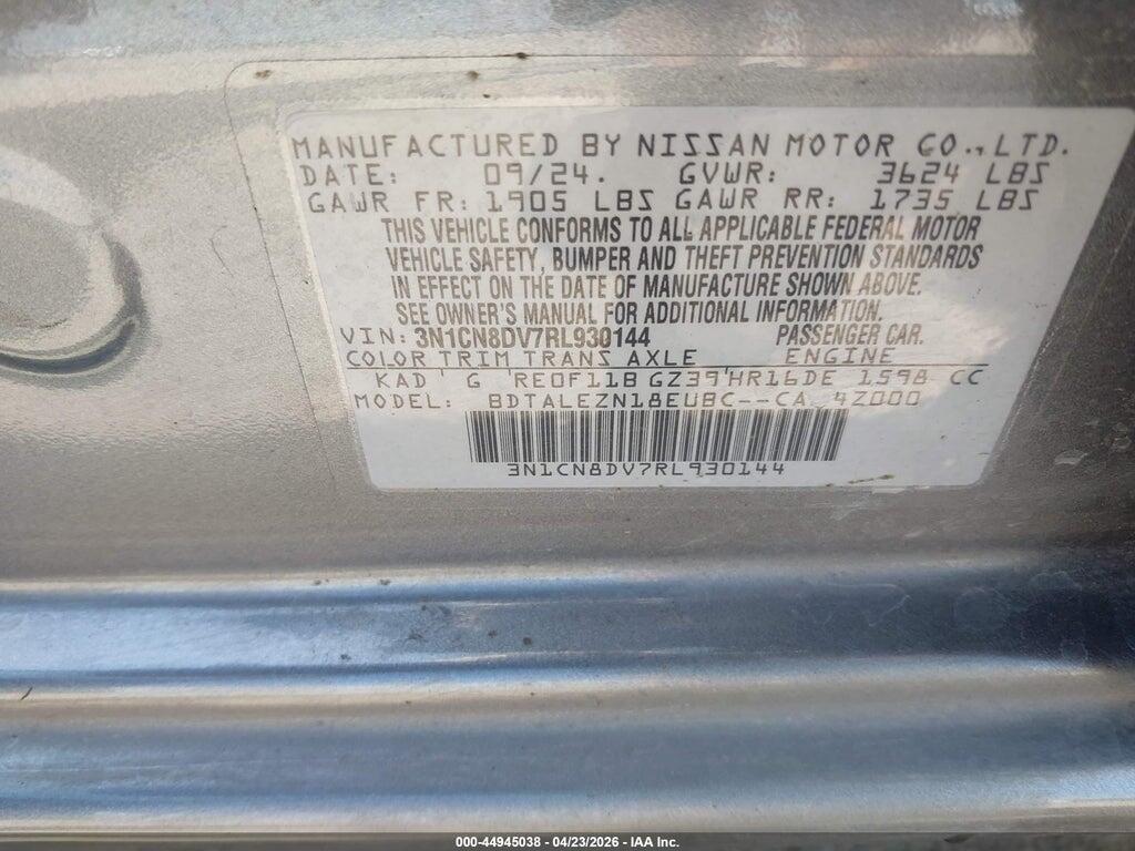 3N1CN8DV7RL930144 2024 NISSAN VERSA photo no. 9