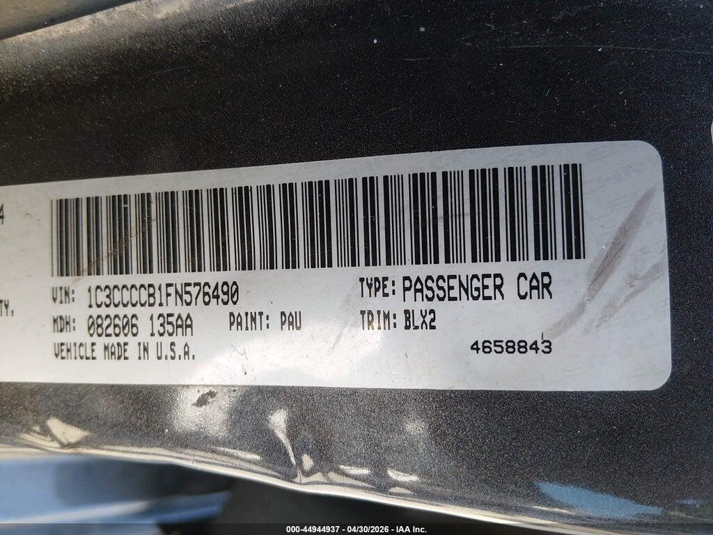 1C3CCCCB1FN576490 2015 CHRYSLER 200 photo no. 9