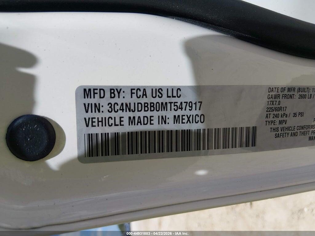 3C4NJDBB0MT547917 2021 JEEP COMPASS photo no. 9