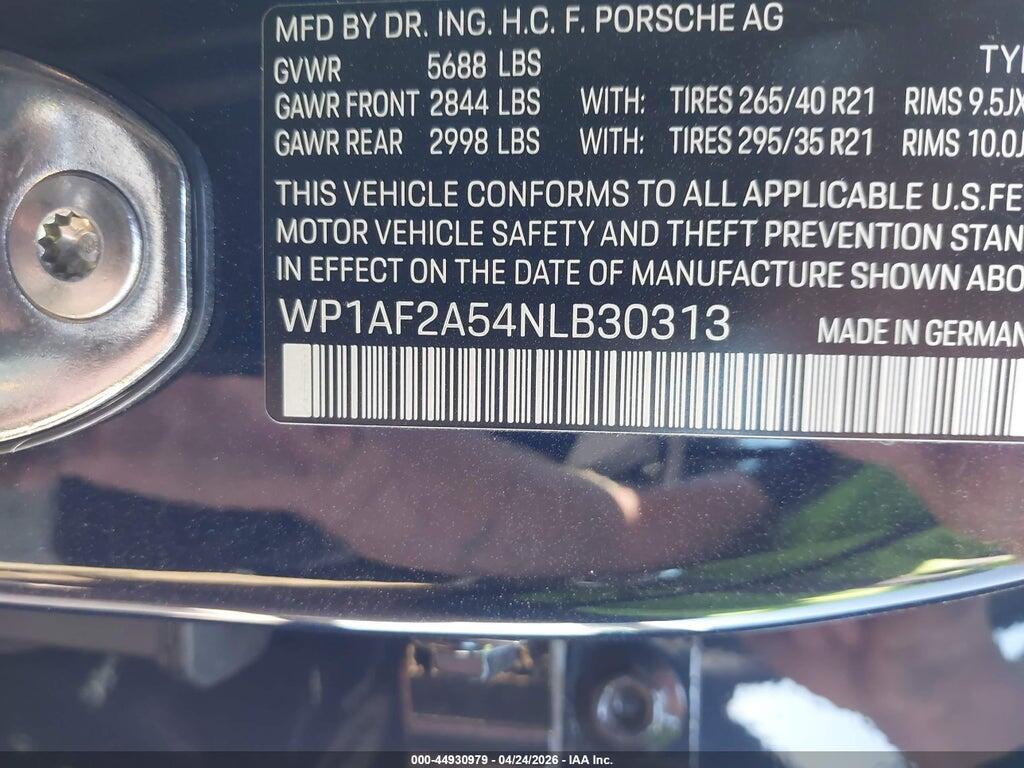 WP1AF2A54NLB30313 2022 PORSCHE MACAN photo no. 9