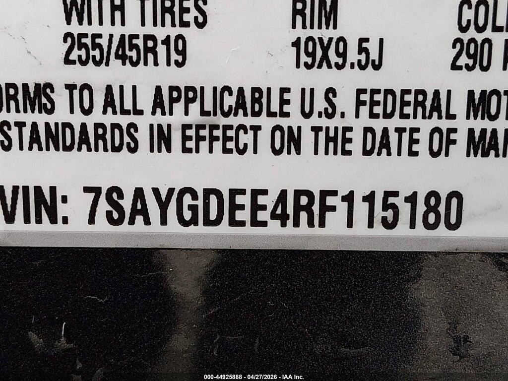7SAYGDEE4RF115180 2024 TESLA MODEL Y photo no. 9
