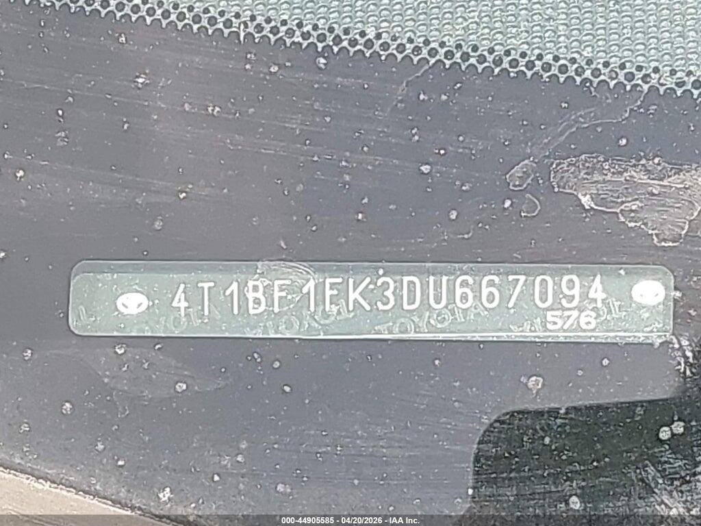 4T1BF1FK3DU667094 2013 TOYOTA CAMRY photo no. 9